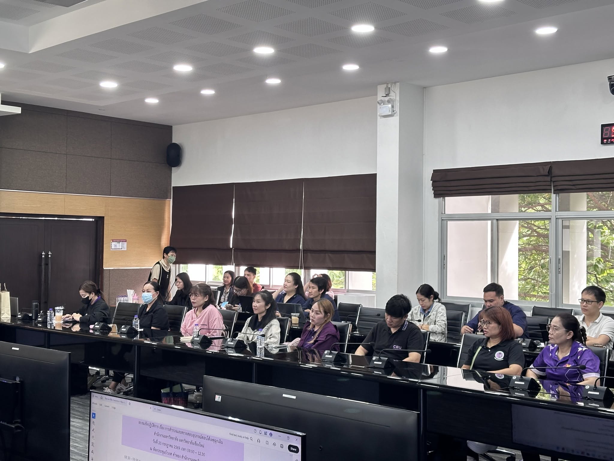 โครงการอบรมเชิงปฏิบัติการด้านกำกับดูแลและจัดการอุปกรณ์ตอบโต้เหตุฉุกเฉินเพื่อความปลอดภัยและความยั่งยืน